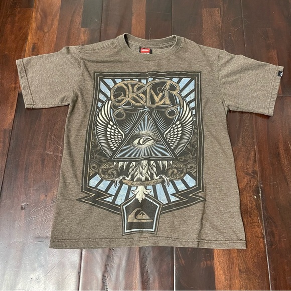 Quicksilver Tshirt Youth Medium Brown - Picture 1 of 6